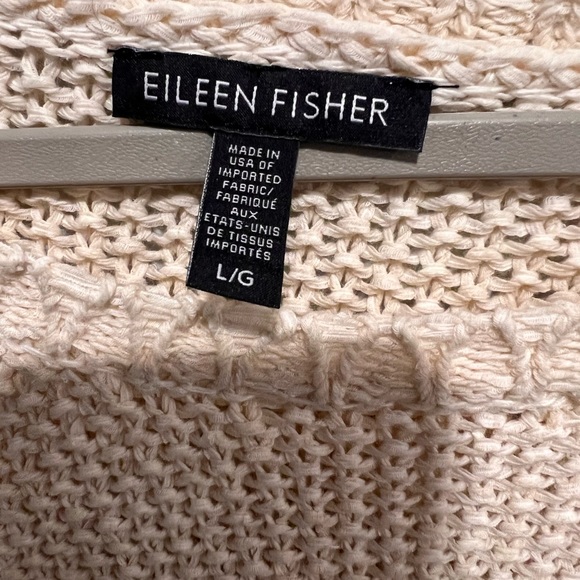 Sold Eileen Fisher Boxy Organic Cotton Sweater Size Large - Picture 3 of 3